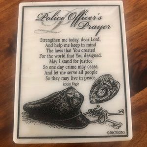 Police Officer Prayer Display